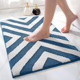 thumbnail image 1 of Alfombra De Baño Antideslizante,Alfombra De Ducha De Microfibra Suave,Absorbente De Agua,Lavable A Máquina,40 X 60 Cm,Azul, 1 of 5