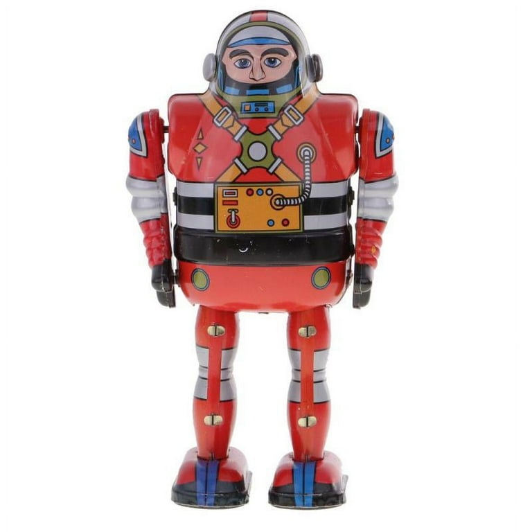 ブリキ玩具ロボット●WIND-UP WALKING ASTRONAUT 2体 Wind-up Walking Astronaut W/ Sparks, Circa 1960s - Made in
