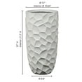 thumbnail image 6 of LuxenHome White MgO Geometric Pattern Round 22" Tall Planter, 6 of 10