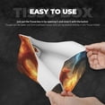thumbnail image 5 of Lsque Red And Blue Fire Dragon B Printed Long Tissue Box Cover Holder, Facial Paper Organizer Dispenser,Triangle with Bottom Belt, PVC Leather Decorative Organizer, 5 of 9