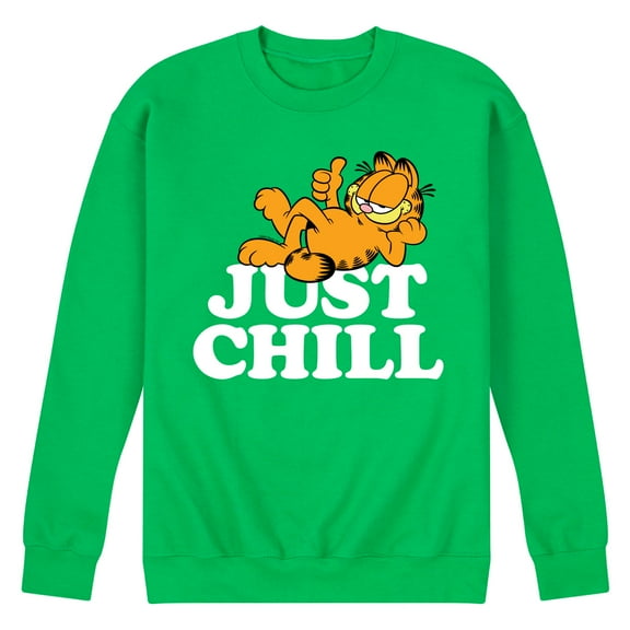 Garfield - Just Chill - Men's Crew Neck Fleece Pullover