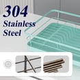 thumbnail image 4 of Kitsure Dish Drying Rack- Space-Saving Dish Rack  Dish Racks for Kitchen Counter  Durable Stainless Steel Kitchen Drying Rack with a Cutlery Holder  Drying Rack for Dishes  Knives  Spoons, 4 of 7