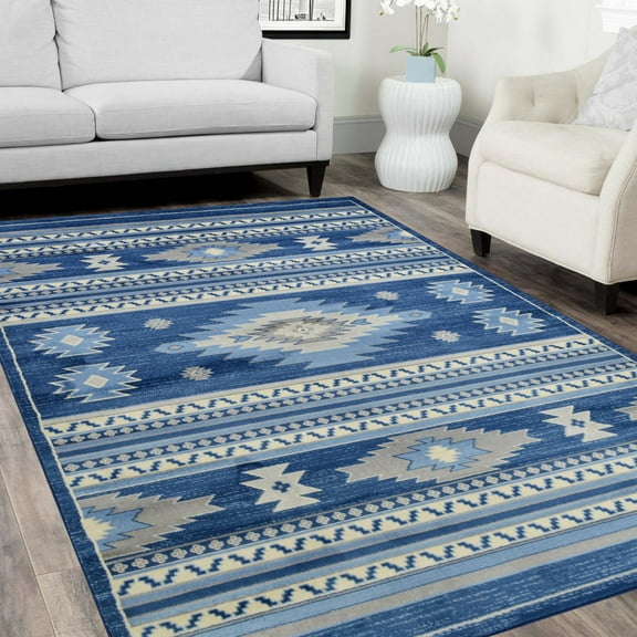 Southwestern Rugs/Luxury Livingroom Modern Soft/Smooth-Silver/Gray/White