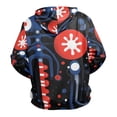 thumbnail image 2 of Red and Blue Abstract Men’s Hoodies Sweatshirt Fleece Jackets Long Sleeve Sweatshirts, 2 of 5