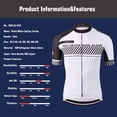 thumbnail image 5 of Camiseta de ciclismo KEMALOCE 2022 para hombre, de secado rápido, para bicicleta de montaña, de China, anti-UV, para verano, color blanco, para carreras, tallas XS-5XL, 5 of 5