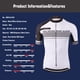 thumbnail image 5 of Camiseta de ciclismo KEMALOCE 2022 para hombre, de secado rápido, para bicicleta de montaña, de China, anti-UV, para verano, color blanco, para carreras, tallas XS-5XL, 5 of 5