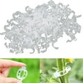 thumbnail image 1 of 100pcs Garden Plant Clips Fixed Plastic Plant Clips Garden Clips For Climbing Plants Plastic Clips Plant Support Clips Tomato Rattan Plant Clips, 1 of 8