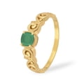 thumbnail image 2 of 925 Sterling Silver Gold Vermeil Green Onyx Cushion 6mm Women's Solstic Mother's Day Gift Ring, 0.75 Ct, 2 of 4