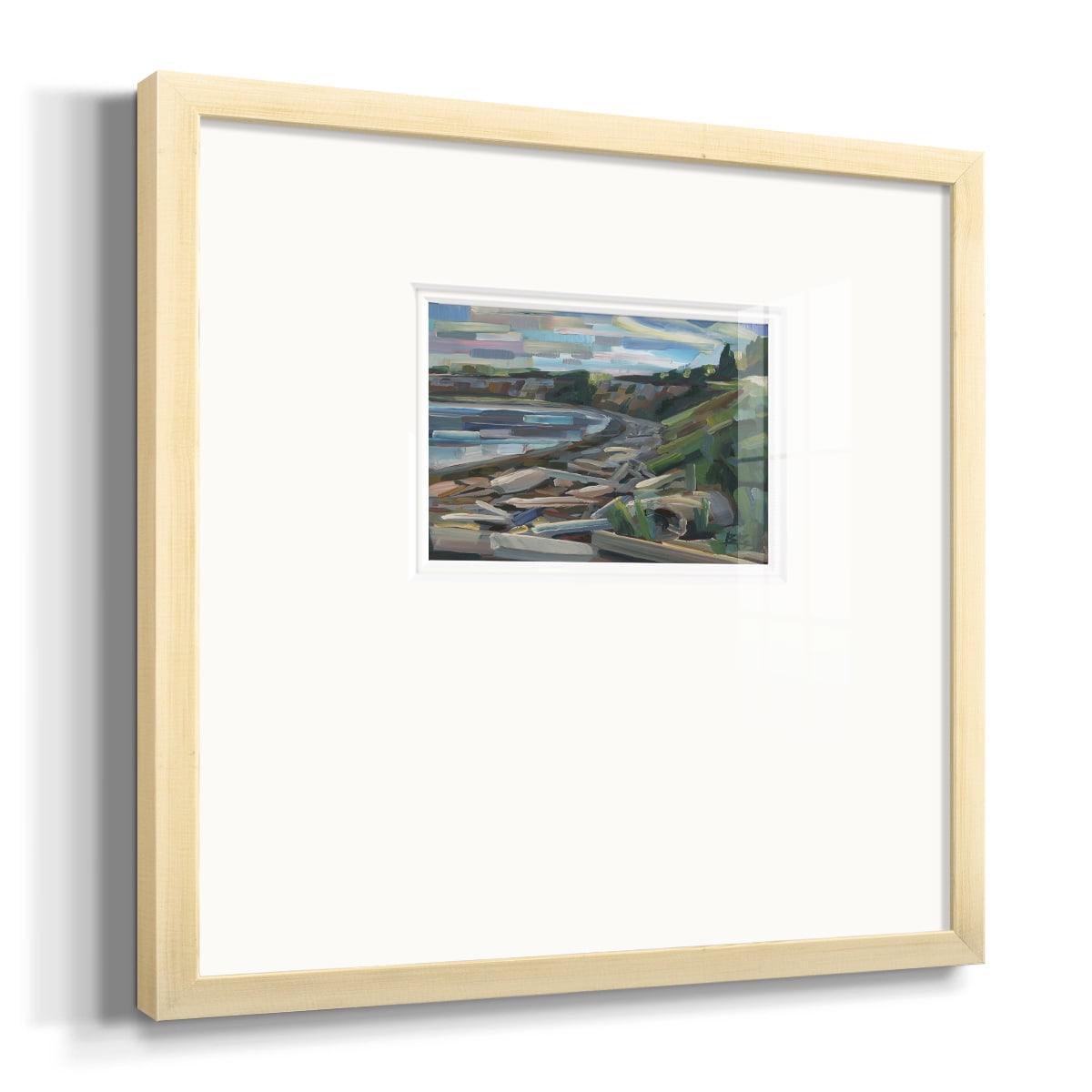 Early Morning on the Beach-Premium Framed Print