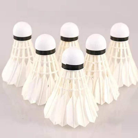 NOGIS Badminton Shuttlecocks, 12Pcs Goose Feather Shuttlecocks Stable & Durable Sports Training Badminton Balls for Indoor Outdoor Game