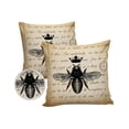 thumbnail image 2 of Outdoor Throw Pillow Cover Black Queen Bee and Crown on Vintage Letter Back Waterproof Cushion Covers 2 Pack Farmhouse Pillow Cases Home Decoration for Patio Garden Couch Sofa, 2 of 7