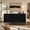 Black Carving Lines, variant on LFGUIZO 59" Black Fluted Sideboard Buffet Cabinet, 4-Door Press-to-Open Wood Console, Geometric Carving Lines Coffee Bar Table for Living Room & Dining