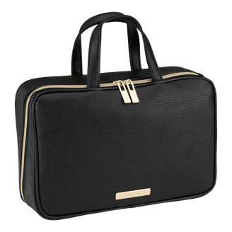 Tartan + Twine Gold Foil Pink Geo Zip Beauty Cosmetic Bag 3-Piece