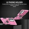 thumbnail image 5 of Allytech for Samsung Galaxy A54 5G Phone Case with Ring Holder, Anti-Fingerprint Non-slip Anti-Drop Heavy Duty Corner Protection Rotating Ring Stand Cover Case for Samsung A54 Phone 6.4", Pink, 5 of 9