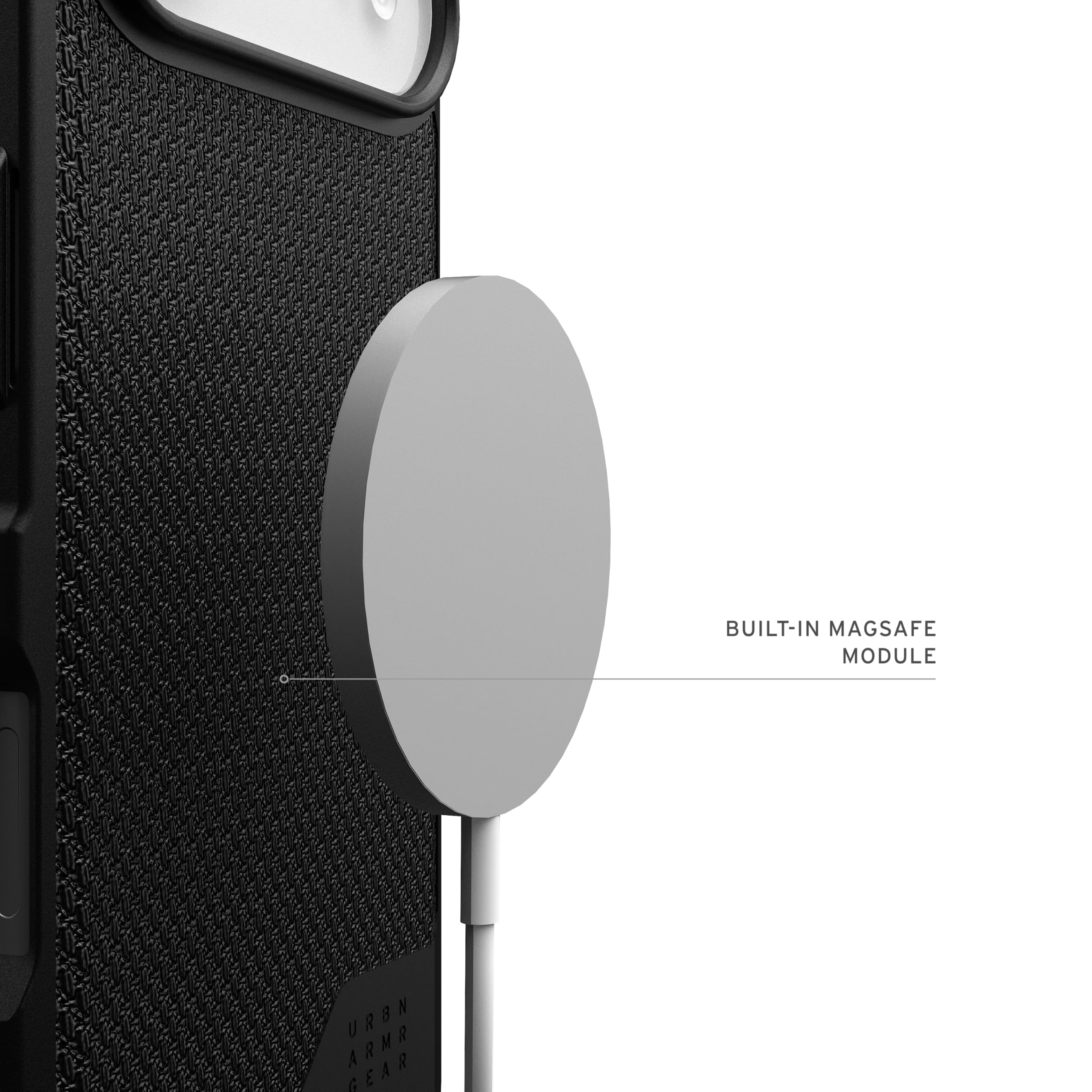 UAG iPhone Air Case Metropolis LT - Compatible with MagSafe Military Grade Protective Cover, Kevlar Black
