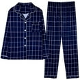 thumbnail image 2 of Wlynlyn Pajamas Set for Women 2 Piece Pjs Outfits Long Sleeve Button down Blouses Lounge Pants Soft Comfy Sleepwear, 2 of 4
