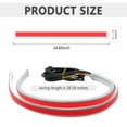 24" DRL LED Lights OIF8 for Cars,Dual Color Dynamic LED Strip Car