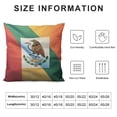 thumbnail image 5 of Nawypu  Throw Pillow Covers Mexican Mexico Flag Emblem Graphic  Decorative Square Pillowcases Cushion Cover, 5 of 5