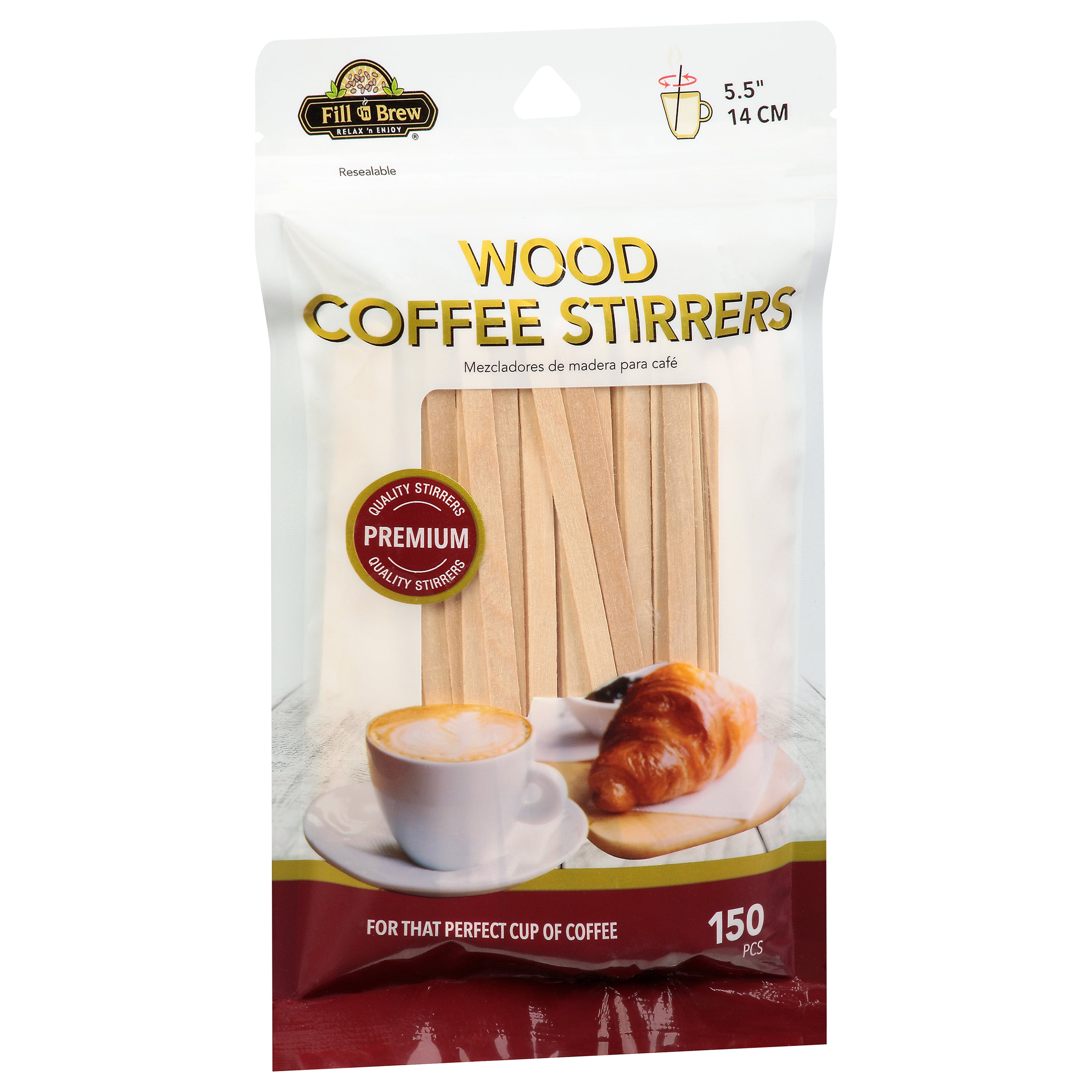 COFFEE SUPPLIES/ Beverage Stirrer/ Wooden Unwrapped 5.5