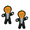 2PK Black Orange Pumpkin Man, variant on Tuffy® Wreath Jr Gear Ring Ultra Durable Plush Dogs Toy with Multiple Layers & Reinforced Seams, Washable and Floats, Original Construction