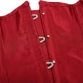 thumbnail image 4 of Grebrafan Corsets Bustier à Lacets Femme Rouge Vin m, 4 of 5