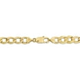 thumbnail image 4 of 14K Yellow Gold 8.0mm Semi-Solid Curb Link Chain 20 Inch, 4 of 5