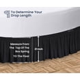 thumbnail image 5 of SGI Bedding Round Bed Skirt |Wrap Around Microfiber Bed Skirt | Fade Resistant, Wrinkle Free, Anti-static, Decorative, Extra Storage Space, Clutter-Free | 80" Diameter / 14" Drop, Black, 5 of 8