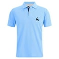 thumbnail image 2 of ibiyuan Boys Polo Shirts Size 7 Button Closure Solid Color Short Sleeve Pocket Shirts Cute Preppy Tops Tee for Boys & Girls,9-10 Years, 2 of 5