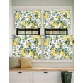 thumbnail image 2 of Lemon Bird Short Blackout Curtains 24 Inch Long Fruit Leaves Branch Vintage Watercolor Rod Pocket Kitchen Curtains, 2 Panels Thermal Insulated Room Darkening Drapes for Bedroom, 30"W x 24"L, 2 of 5