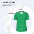 thumbnail image 3 of Rateoe Forestgreen Pattern Men’s Baseball Short Sleeve Polo Shirt, Midweight Men's Shirt Golf Shirt Polo Shirts Quick Dry Short-XX-Large, 3 of 7