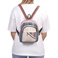 thumbnail image 2 of THE COLLECTION ROYAL Himalayan Hemp and Cotton Boho Bohemian Hippie Bag Purse Eco Friendly Mini Backpack, 2 of 6