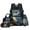 Blue Owl Floral, variant on Galaxy School Backpack Set of 4 for Boys 17 Inch Breathable School Bag with Lunch Box, Pencil Case & Water Bottle Cover Wolf Backpack for Grades 3-6