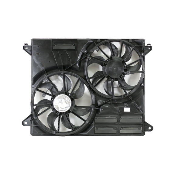 Dual Radiator and Condenser Fan Assembly - Cooling Direct Fit/For F2GZ8C607E 15-20 Ford Edge 2.0/2.7/3.5L - Without Tow Package Fits select: 2019-2021 LINCOLN NAUTILUS, 2016-2018 LINCOLN MKX