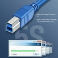 thumbnail image 3 of USB3.0 Print Cable, High Speed A Male To B Male 5Gbps Printer Cable  For Data Transfer, 3 of 8
