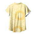 thumbnail image 5 of Fiudx Ofertas Relámpago Camisa con Botones de Solapa Estampada Informal Regular de Manga Corta a La Moda para Mujer, 5 of 5