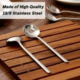 thumbnail image 3 of Pack of 8, Stainless Steel Espresso Spoons, findTop Mini Teaspoons Set for Coffee British Tea Dessert Cake Ice Cream Cappuccino, 5.3 Inch, 3 of 9