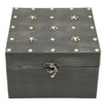 thumbnail image 3 of Boîte de Rangement en Bois Rétro Charnière en Métal Coffre de Rangement Décoratif pour Maison Bureau, 3 of 14