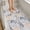 Grey, variant on Extra Large Shower Stall Mats, Non Slip with Drain Hole in Middle