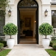 thumbnail image 4 of White Artificial Boxwood Planting Trees Planteds In The Ground Suitable For Outdoor Garden Landscaping And Decoration, 4 of 8