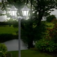 thumbnail image 5 of HIBIBUD Solar Post Lights Outdoor,67 Inch Vintage Solar Powered Pathway Lights with 6 Crystal Panels,IP65 Waterproof Auto On/Off Cool White LED Garden Lights for Yard,Porch,Walkway,Backyard, 5 of 7