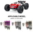 thumbnail image 3 of bedienty RCGOFOLLOW Aluminum Alloy Threaded Rear Shock Absorber Rc Rear Shock Absorber For 1/10 Rc Rear Shock Absorber ARRMA ARA102690 Silver, 3 of 6