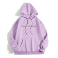 thumbnail image 5 of Jamsmile Women Hoodies Solid Color Print Casual Long Sleeve Drawstrings Hooded Jackets Oversized Zipper Hooded Sweatshirts, 5 of 5