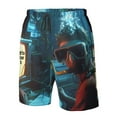 thumbnail image 4 of Cauagu Underwater Office Diver Print Men's Swim Trunks,Hawaiian Bathing Suit Swimsuits Beach Shorts with Pockets for Men Quick Dry Swimming Board Shorts-Medium, 4 of 6