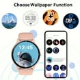 thumbnail image 2 of Wireless Charging Smart Watch with 230mAh Battery, Silicone Strap, Multi-Sport Modes, Call/SMS Alerts, Compatible iPhone Android, 2 of 10
