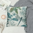 thumbnail image 2 of Jiayy Throw Pillow Covers Vintage Blue Dragonfly Flowers Leaves Design Square Pillowcase for Home Decor Sofa Car Bedroom Pillow case, 2 of 5