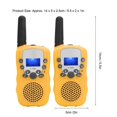 thumbnail image 3 of 2pcs Children Walkie Talkie Portable LCD Display Walkie Talkie Birthday New Year GiftYellow, 3 of 4