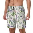 thumbnail image 2 of Haiem Wisteria Flower Mens Swim Trunks with Compression Liner 2 in 1 Swimming Shorts Stretch Swimwear Quick Dry,Board Shorts-Small, 2 of 9