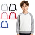 thumbnail image 5 of Karoyedx Little Boys Tops Boys Cotton Graphic Print Sweatshirts Fashion Crewneck Long Sleeve Pullover Shirts Red Size,9-10Years, 5 of 9