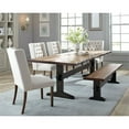 thumbnail image 3 of Bexley Rectangular Live Edge Dining Set Natural Honey and Espresso, 3 of 6
