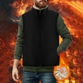 thumbnail image 2 of Eiyaclvo Men's Winter Vest Casual Sherpa Fleece Vests Full Zip Stand Collar Warm Sleeveless Jacket Lightweight Vest with Pocket, 2 of 10